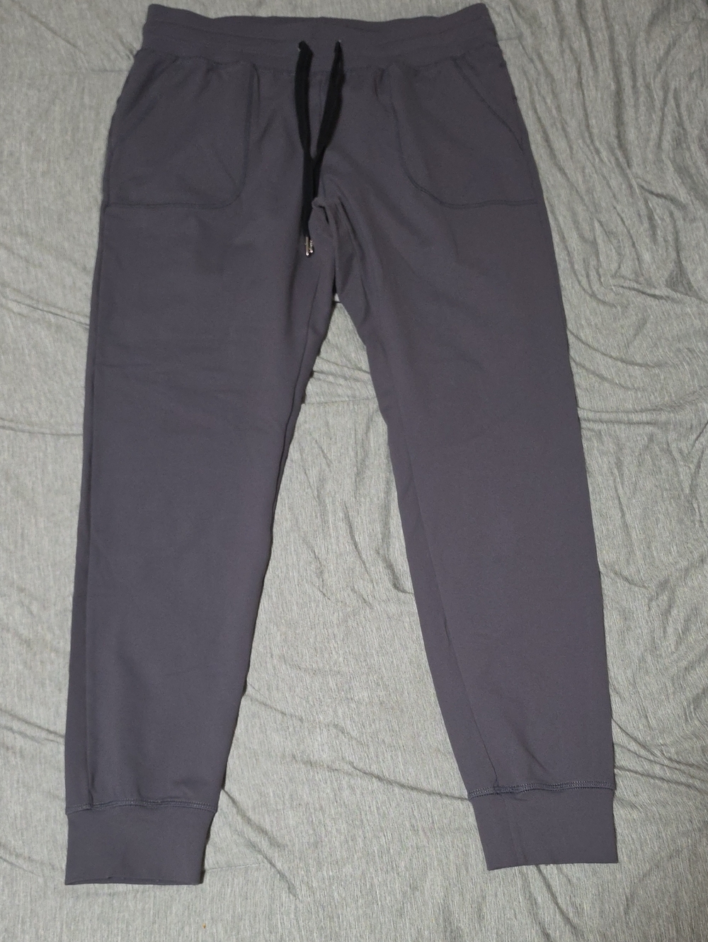 Zyia Women's Charcoal Gray Unwind Jogger Pants with Drawstring